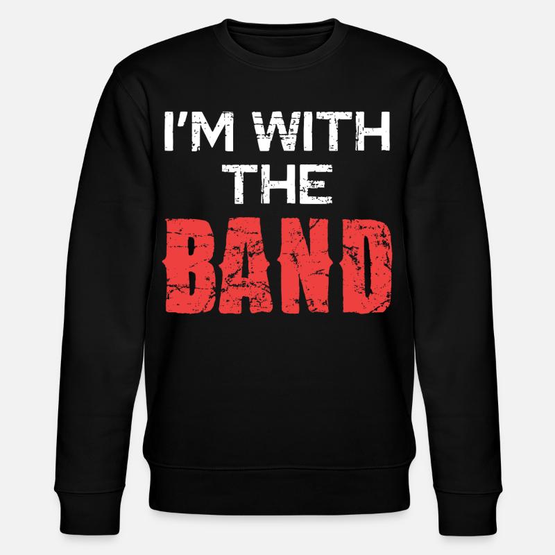 Ich bin bei der Band - Stanley/Stella Unisex Bio-Sweatshirt CHANGER  - Schwarz