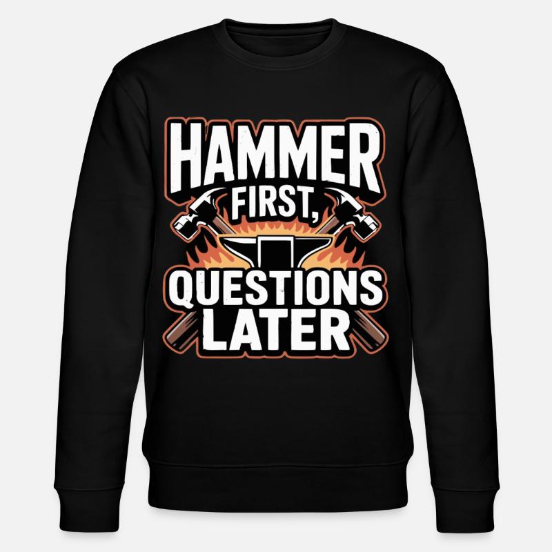 Hammer : premières questions, puis Blacksmith disant - Sweat bio CHANGER Stanley/Stella Unisexe - noir