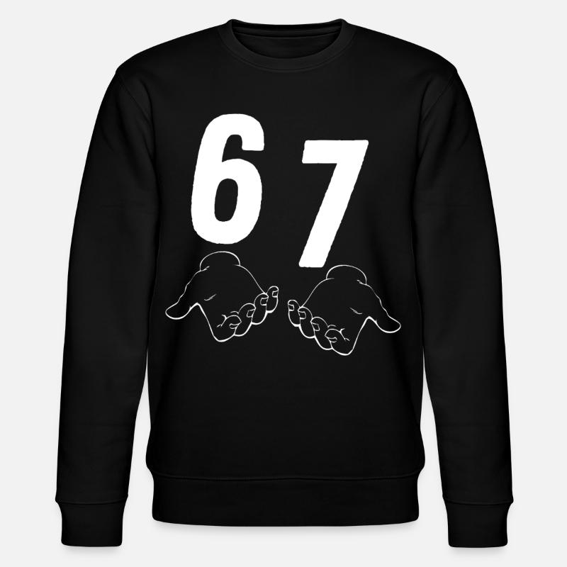 67 Six Seven - Stanley/Stella Unisex Bio-Sweatshirt CHANGER  - Schwarz