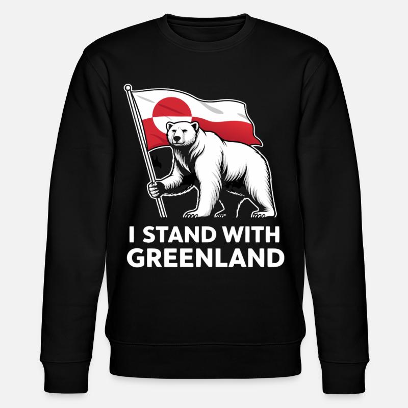 Drapeau de l’ours polaire du Groenland - Sweat bio CHANGER Stanley/Stella Unisexe - noir