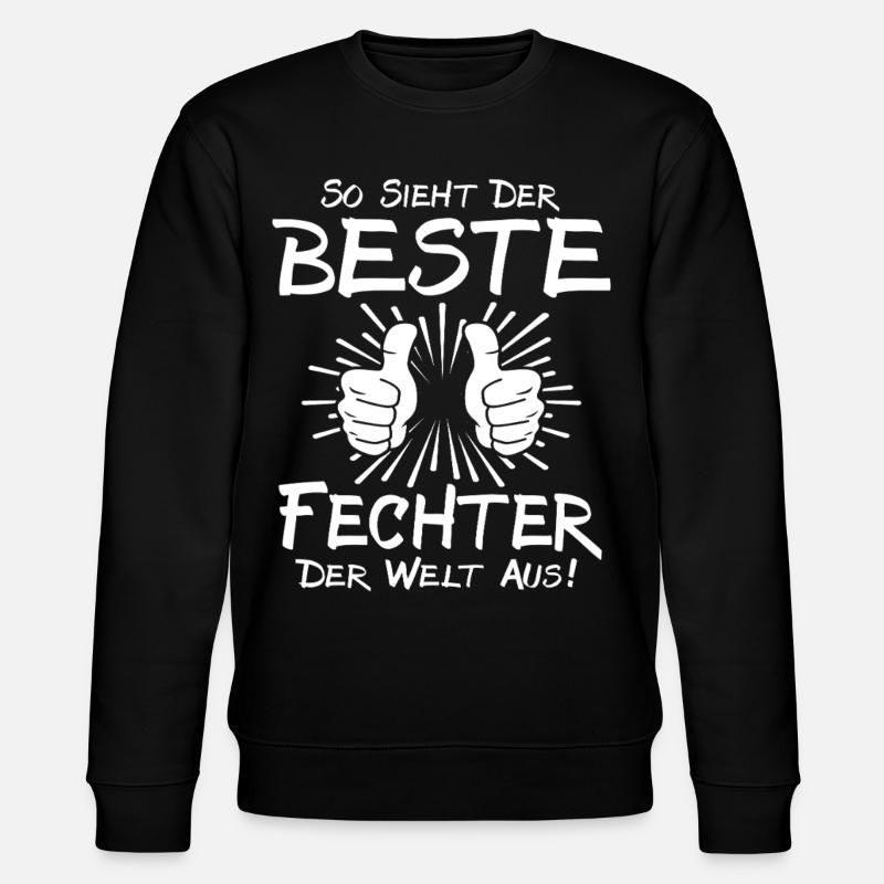 Bester Fechter - Stanley/Stella Unisex Bio-Sweatshirt CHANGER  - Schwarz