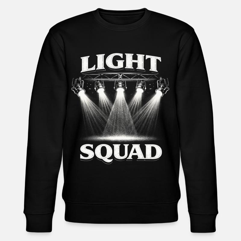 Lichttechniker Beleuchtungstechniker Light Squad - Stanley/Stella Unisex Bio-Sweatshirt CHANGER  - Schwarz