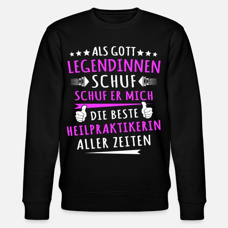 Naturopath Gift Idea - Stanley/Stella CHANGER Unisex Organic Sweatshirt - black