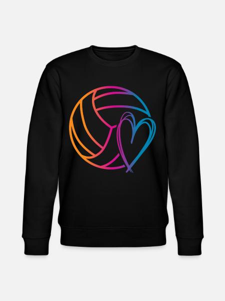 Volleyball Ball - Stanley/Stella CHANGER Unisex Organic Sweatshirt - black