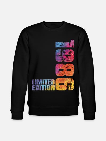 40-års jubilæum Mand Kvinde 40 år 1986 Gave - Stanley/Stella økologisk unisex-sweatshirt CHANGER  - sort