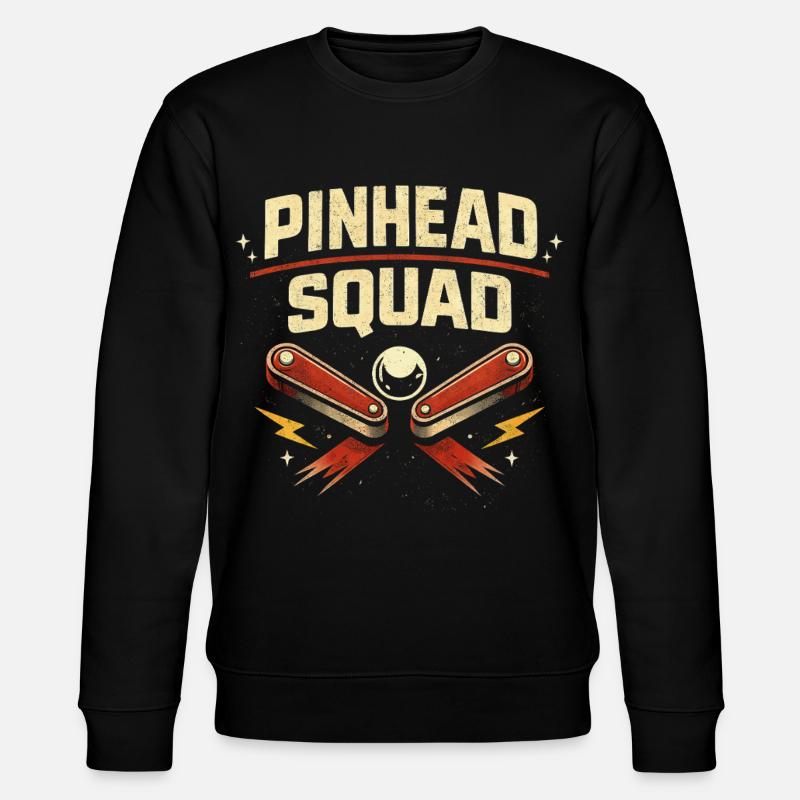 Pinball Squad Flipperspieler - Stanley/Stella Unisex Bio-Sweatshirt CHANGER  - Schwarz