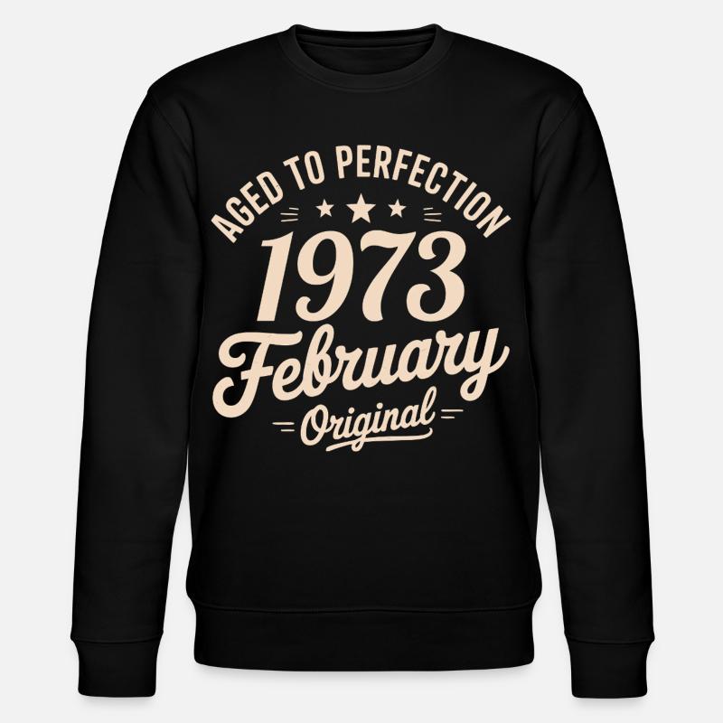 Février 1973 – Februar 1973 - Stanley/Stella Unisex Bio-Sweatshirt CHANGER  - Schwarz