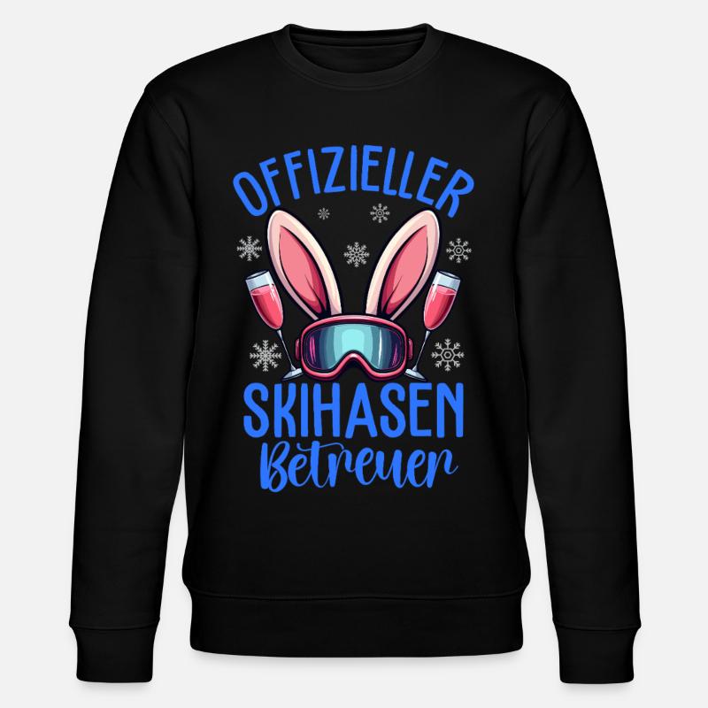 Superviseur officiel du lapin de ski - Sweat bio CHANGER Stanley/Stella Unisexe - noir