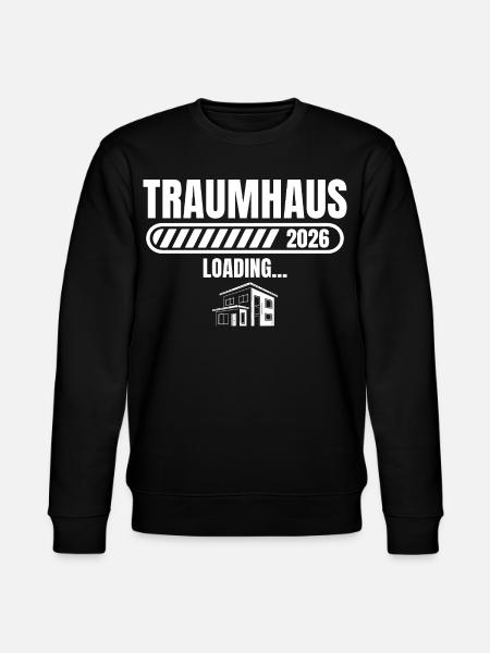 Hausbau 2026 Traumhaus loading Baugeber - Stanley/Stella CHANGER Unisex Organic Sweatshirt - black