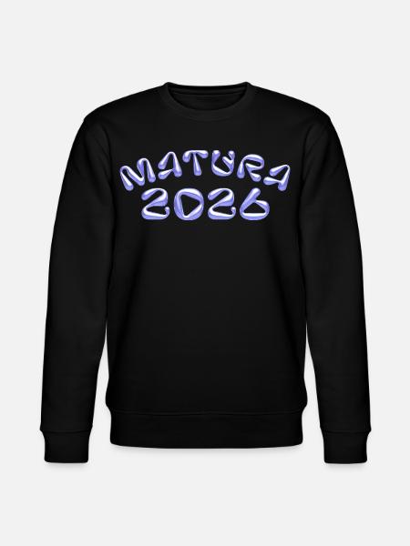 Matura 2026 Neon Blue - Stanley/Stella CHANGER Unisex Organic Sweatshirt - black
