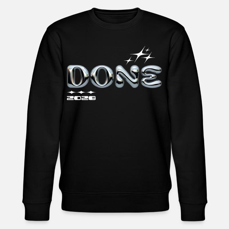 Fertig 2028 Chromblasen-Design - Stanley/Stella Unisex Bio-Sweatshirt CHANGER  - Schwarz