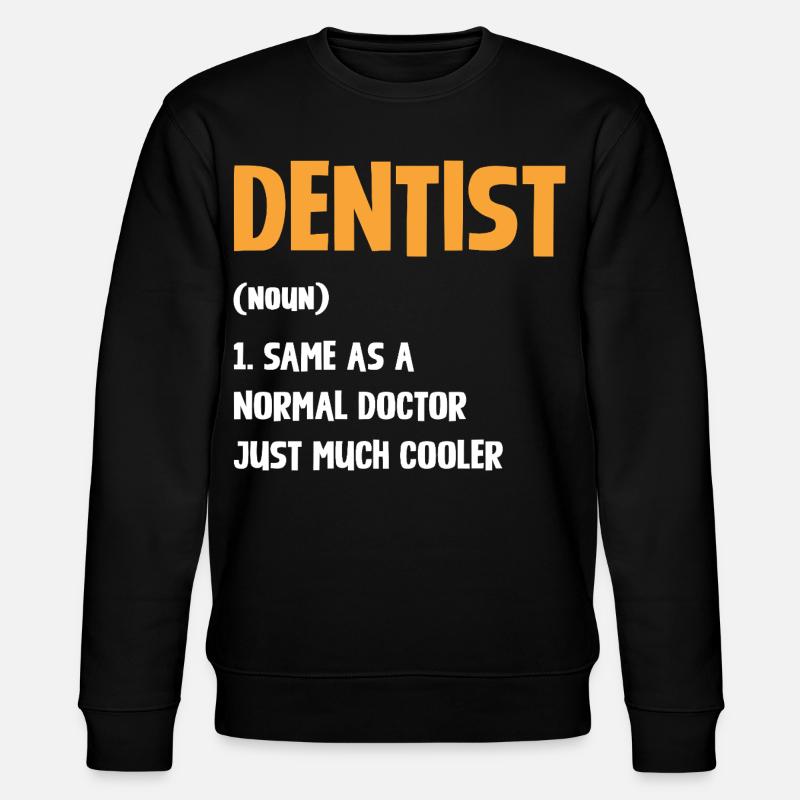 Typographie de l’humour dentaire - Sweat bio CHANGER Stanley/Stella Unisexe - noir
