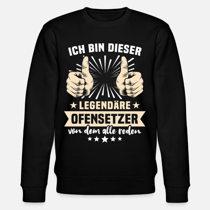 Ofensetzer Sprüche - Stanley/Stella Unisex Bio-Sweatshirt CHANGER  - Schwarz