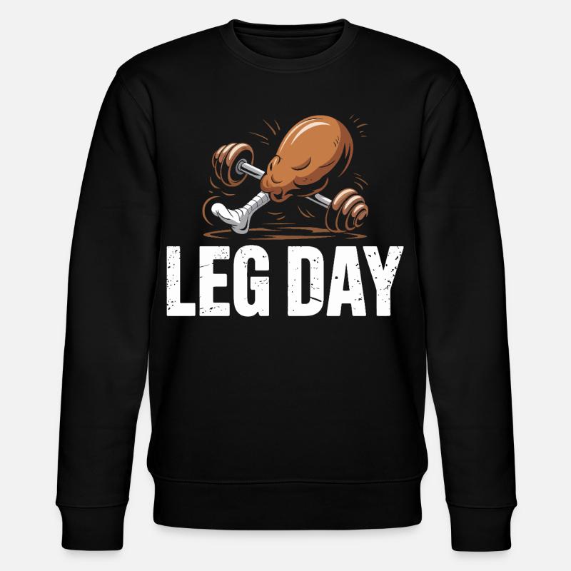 Leg Day Kraftduell - Stanley/Stella Unisex Bio-Sweatshirt CHANGER - Schwarz
