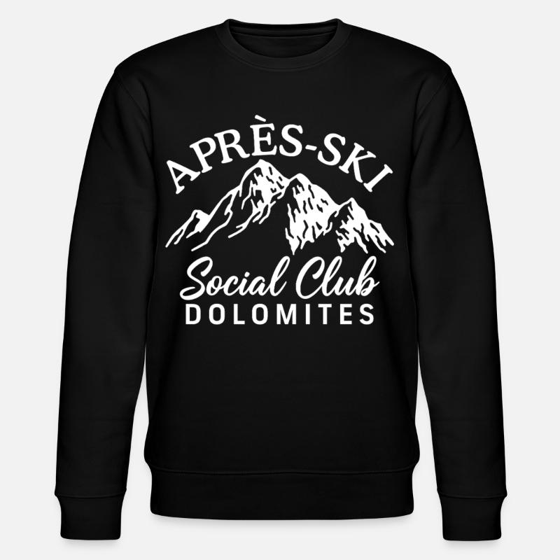 Apres Ski Social Club Dolomites - Stanley/Stella Unisex Bio-Sweatshirt CHANGER  - Schwarz