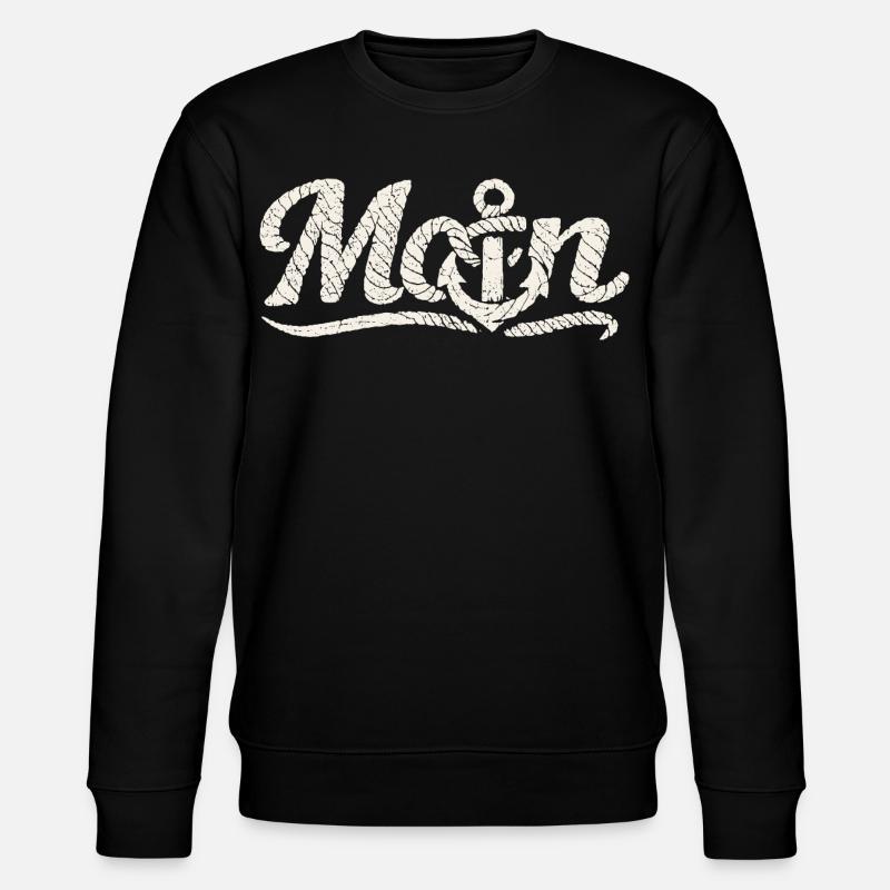 Moin Anker Küsten Design - Stanley/Stella Unisex Bio-Sweatshirt CHANGER  - Schwarz