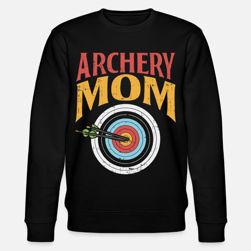 Archery Mom – Coole Bogenschießen Mama - Stanley/Stella Unisex Bio-Sweatshirt CHANGER  - Schwarz