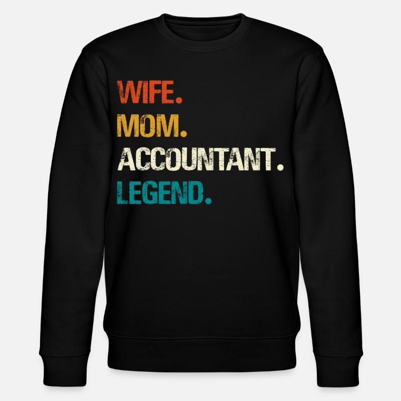 Épouse Mère Comptable Légende - Sweat bio CHANGER Stanley/Stella Unisexe - noir