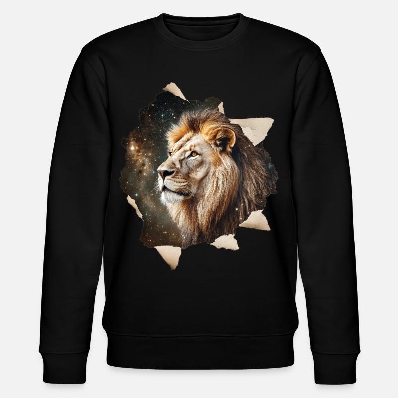 Löwe - Stanley/Stella Unisex Bio-Sweatshirt CHANGER  - Schwarz