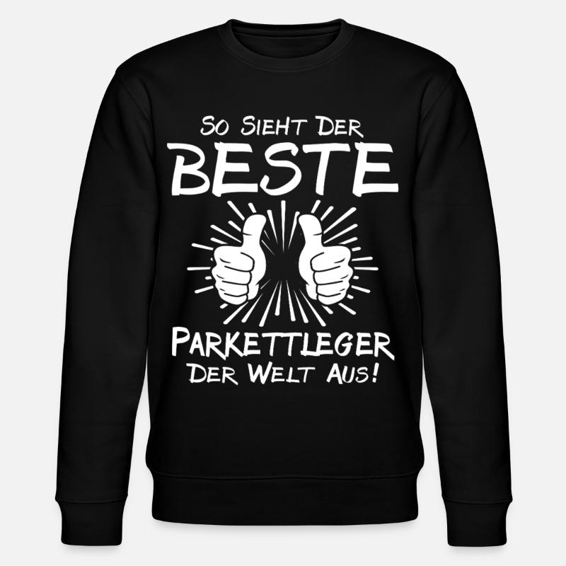 Bester Parkettleger - Stanley/Stella Unisex Bio-Sweatshirt CHANGER  - Schwarz