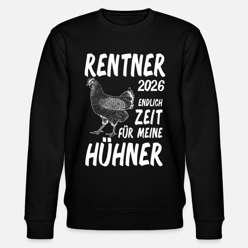 Poules des retraités 2026 - Sweat bio CHANGER Stanley/Stella Unisexe - noir