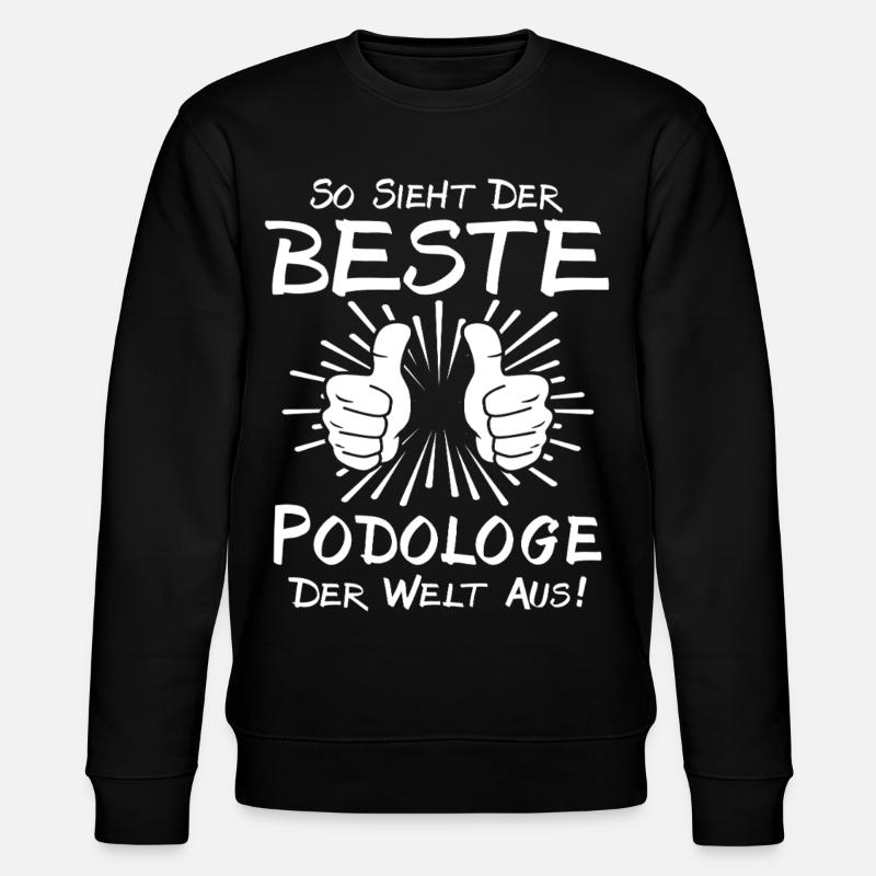 Bester Podologe - Stanley/Stella Unisex Bio-Sweatshirt CHANGER  - Schwarz