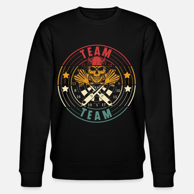Darts Team - Stanley/Stella Unisex Bio-Sweatshirt CHANGER  - Schwarz