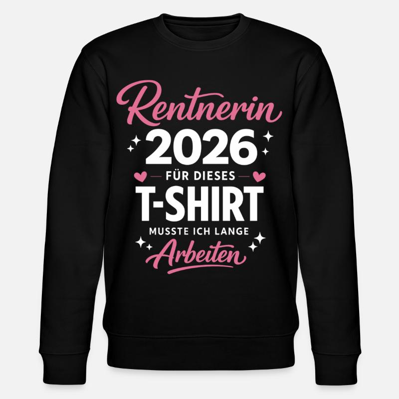 Pension 2026 Legend Retirement Gift - Stanley/Stella CHANGER Unisex Organic Sweatshirt - black