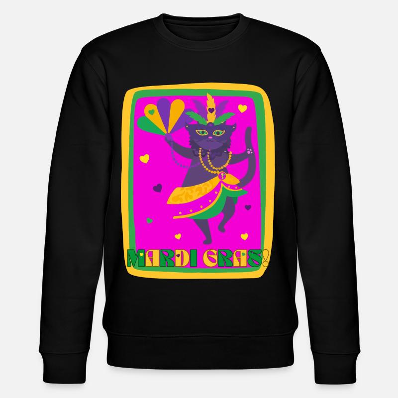 Chat dansant du Mardi Gras - Sweat bio CHANGER Stanley/Stella Unisexe - noir