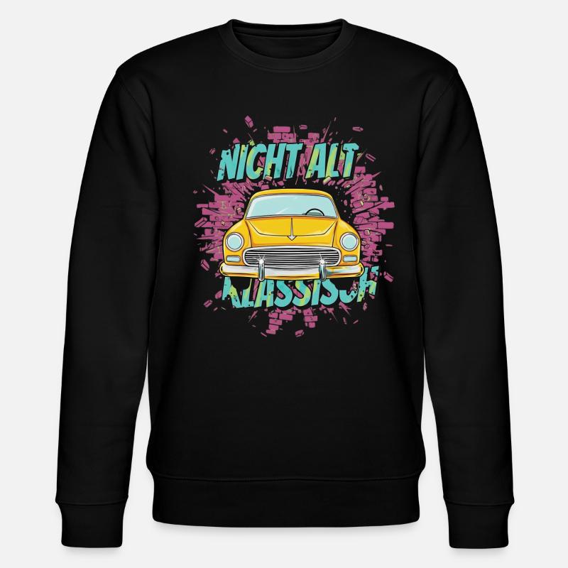 Oldtimer Auto – Nicht Alt Klassisch - Stanley/Stella Unisex Bio-Sweatshirt CHANGER  - Schwarz