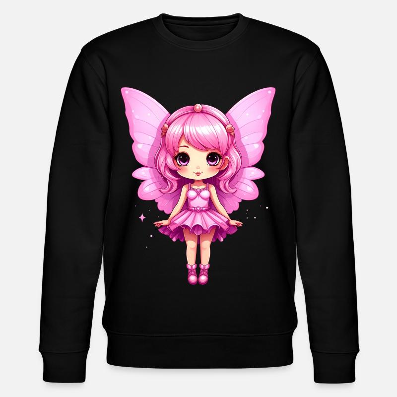 Mignonne Fée Rose - Sweat bio CHANGER Stanley/Stella Unisexe - noir