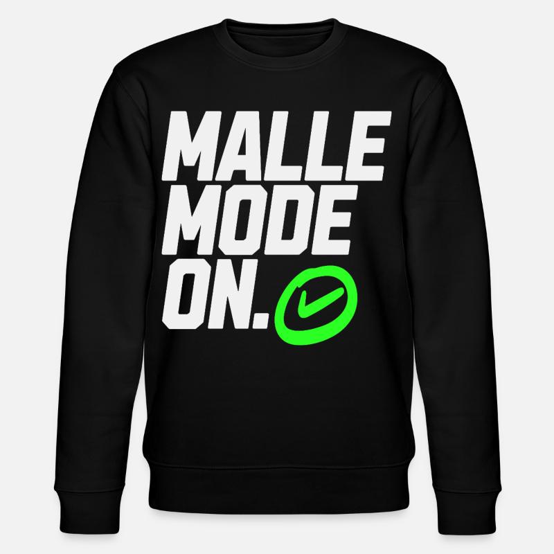 Mallemodus On – Graphique avec coche verte - Sweat bio CHANGER Stanley/Stella Unisexe - noir