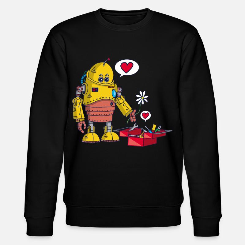 Le robot et l'amour - Sweat bio CHANGER Stanley/Stella Unisexe - noir