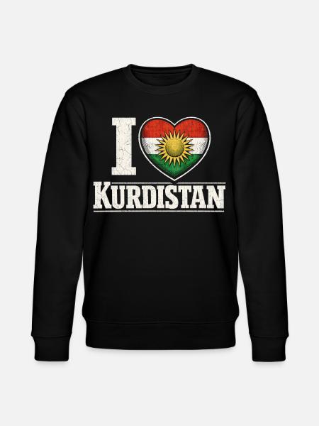 I Love Kurdistan Kurde Kurden - Stanley/Stella Unisex Bio-Sweatshirt CHANGER - Schwarz