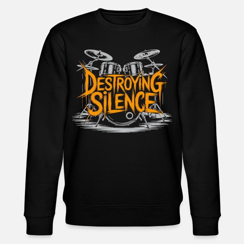 Drummer Drumset Design - Stanley/Stella CHANGER Unisex Organic Sweatshirt - black