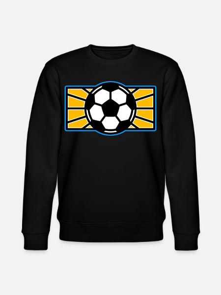 Fußball-Pop-Art-Logo - Stanley/Stella Unisex Bio-Sweatshirt CHANGER - Schwarz