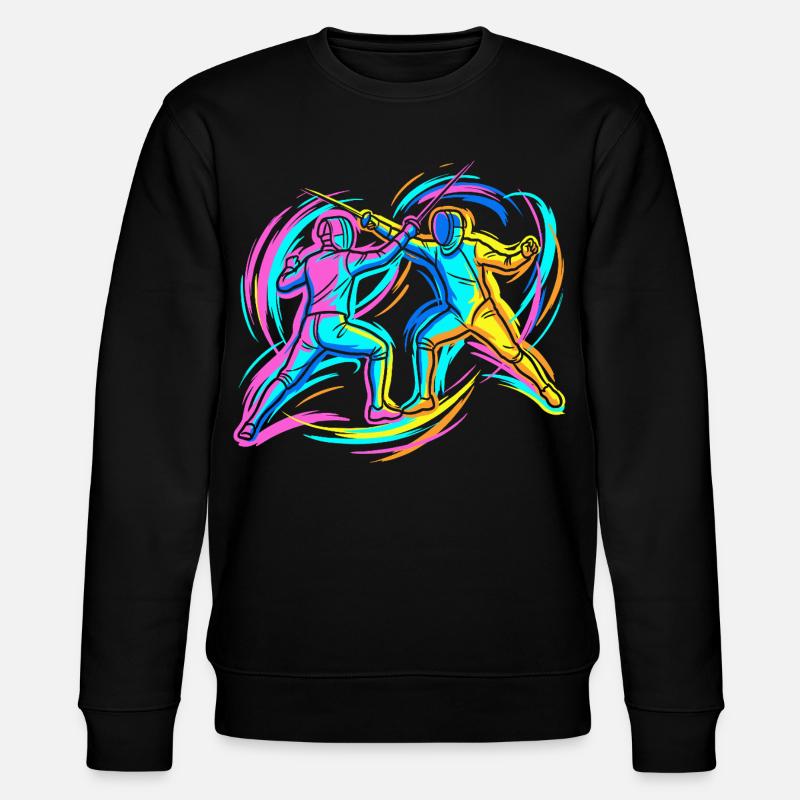 Fechtduell - Stanley/Stella Unisex Bio-Sweatshirt CHANGER  - Schwarz