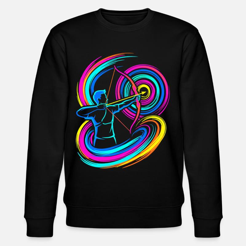 Bogenschießen - Stanley/Stella Unisex Bio-Sweatshirt CHANGER  - Schwarz