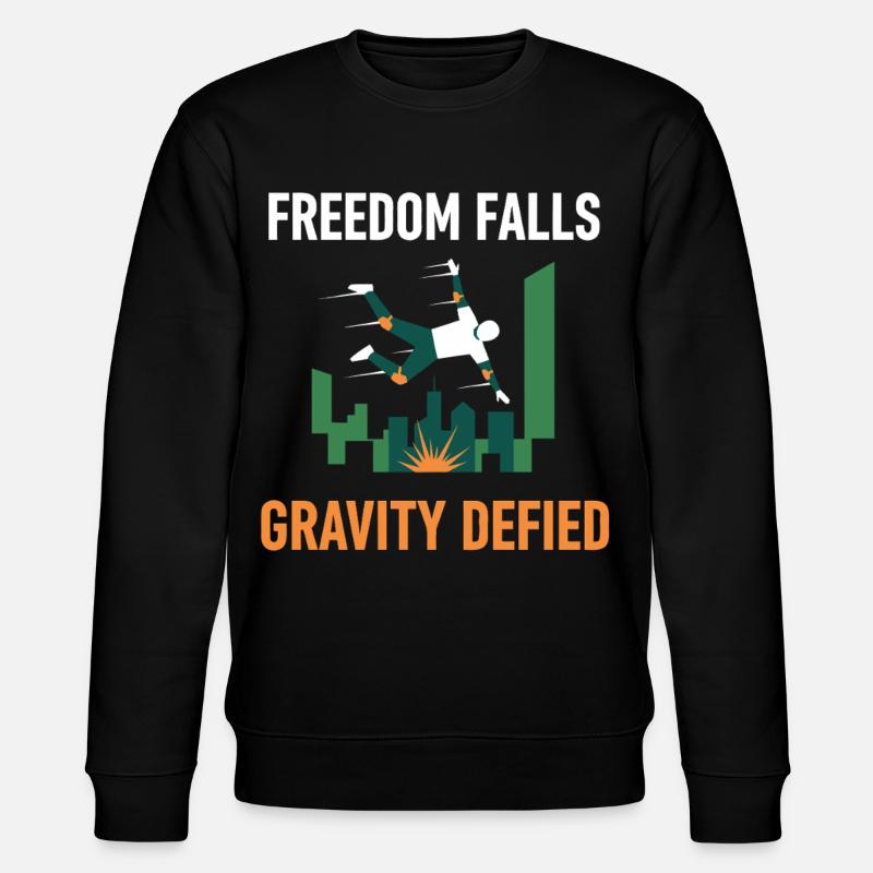 Chute de parkour - Sweat bio CHANGER Stanley/Stella Unisexe - noir
