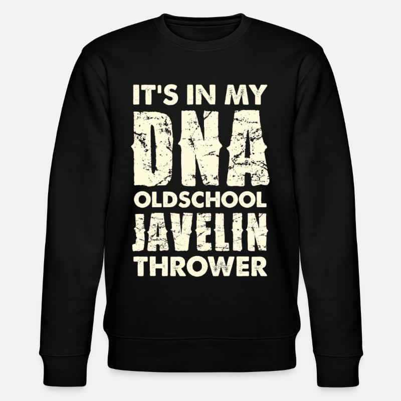 DNA Oldschool Speerwerfer - Stanley/Stella Unisex Bio-Sweatshirt CHANGER  - Schwarz
