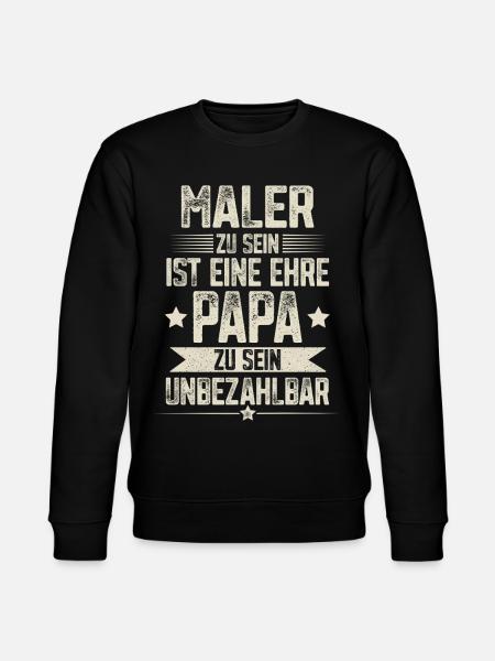 Maler Papa - Stanley/Stella Unisex Bio-Sweatshirt CHANGER - Schwarz