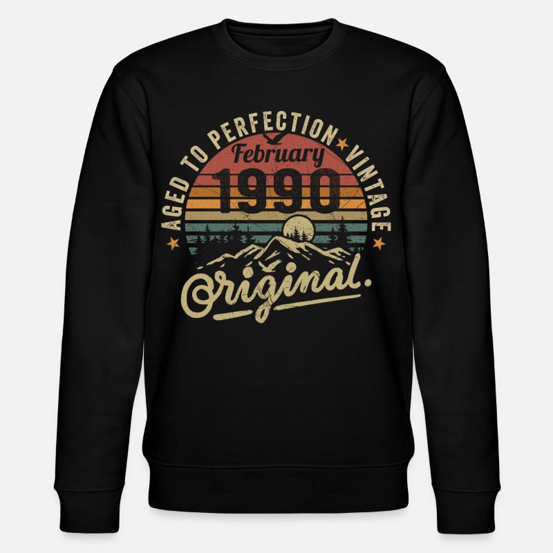 Februar 1990 - Stanley/Stella Unisex Bio-Sweatshirt CHANGER  - Schwarz