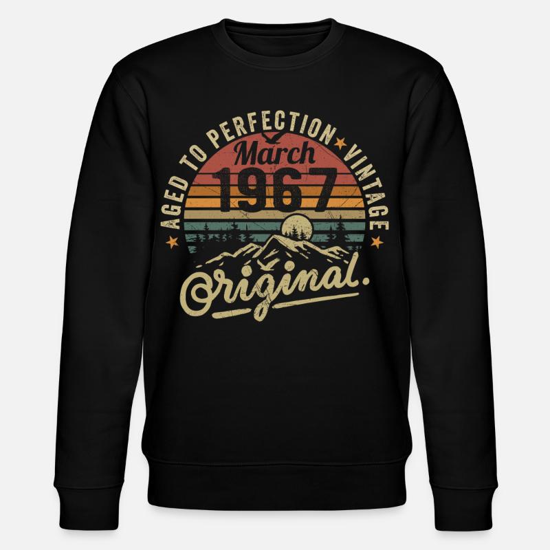 März 1967 - Stanley/Stella Unisex Bio-Sweatshirt CHANGER  - Schwarz