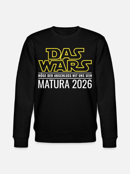 Matura 2026 Das wars - Stanley/Stella Unisex Bio-Sweatshirt CHANGER - Schwarz