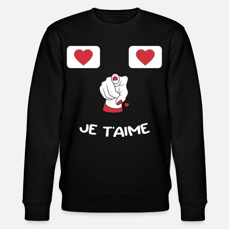 Humour Message Amour Saint-Valentin - Sweat bio CHANGER Stanley/Stella Unisexe - noir