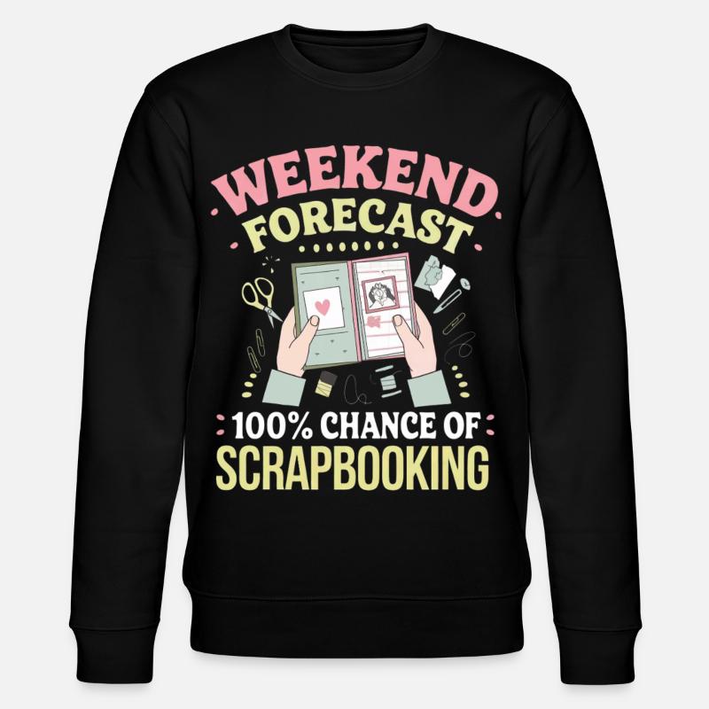 Prévisions pour le scrapbooking du week-end - Sweat bio CHANGER Stanley/Stella Unisexe - noir