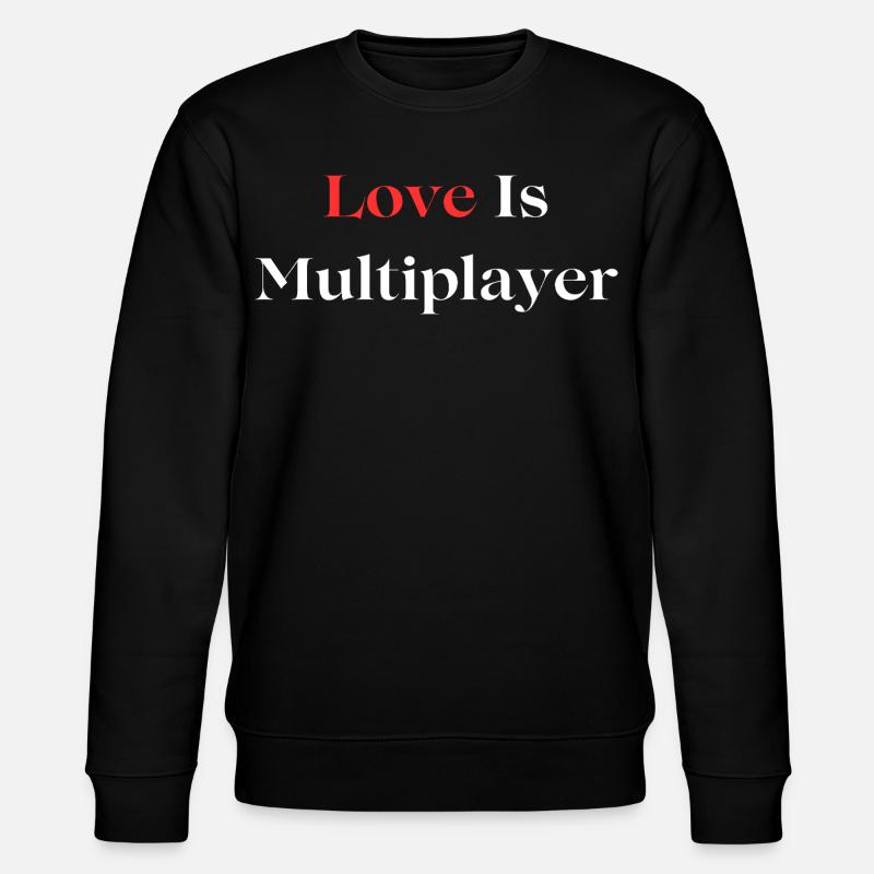 Love Is Multiplayer - Stanley/Stella Unisex Bio-Sweatshirt CHANGER - Schwarz