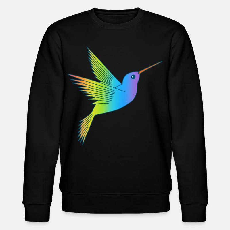 Regenbogenvogel - Stanley/Stella Unisex Bio-Sweatshirt CHANGER  - Schwarz
