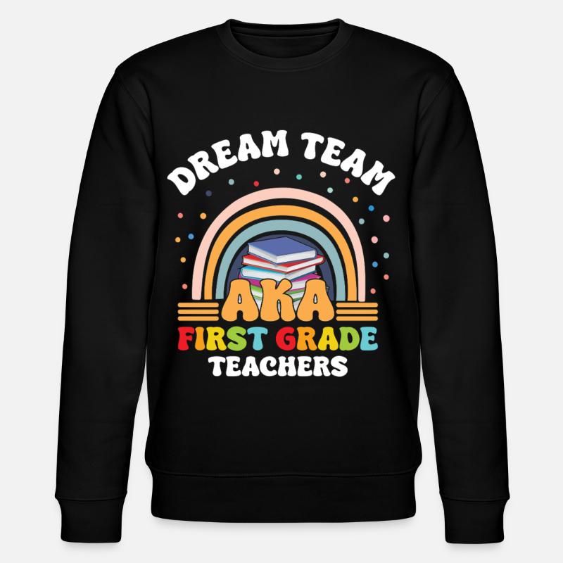 Lehrer-Dreamteam der ersten Klasse - Stanley/Stella Unisex Bio-Sweatshirt CHANGER  - Schwarz