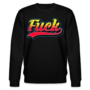 Logo rétro F Word - Sweat bio CHANGER Stanley/Stella Unisexe - noir - Devant - Nik (191cm) & Marisol (170cm)